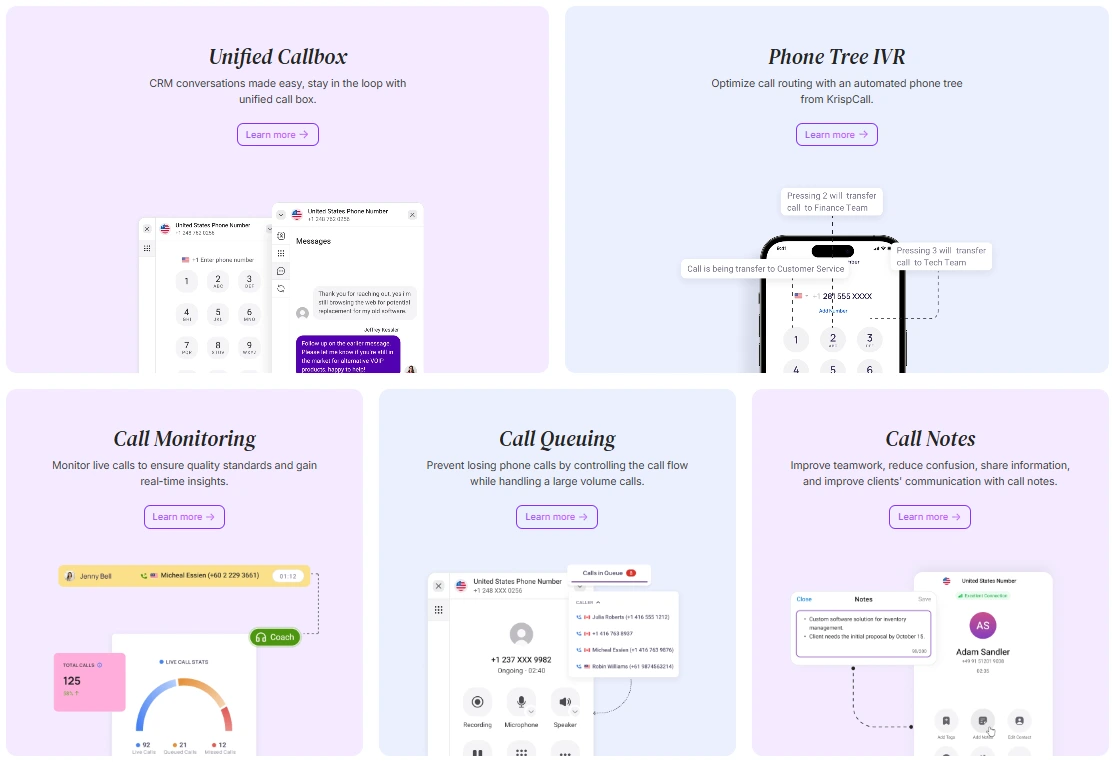 KrispCall screenshot