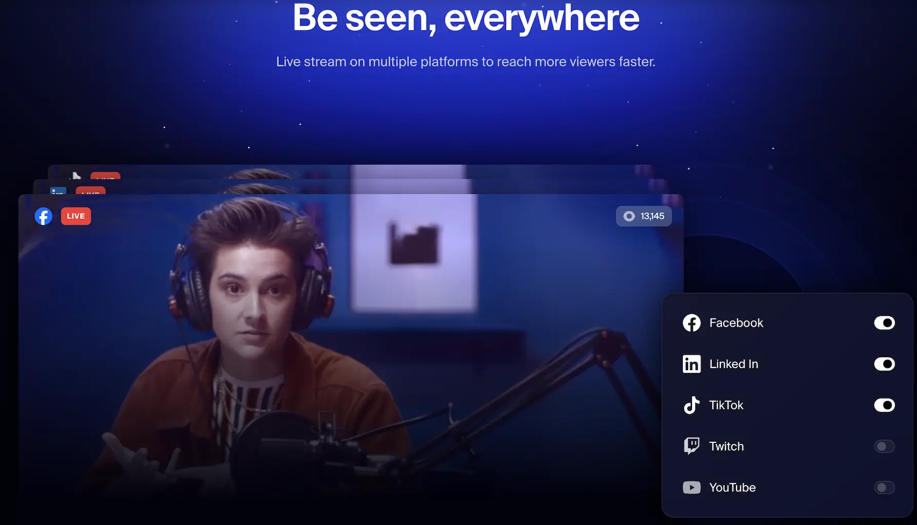 Restream Audio to Text Transcription Tool screenshot