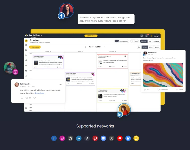 Socialbee screenshot