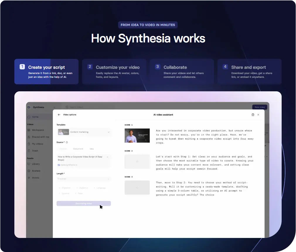 Synthesia screenshot