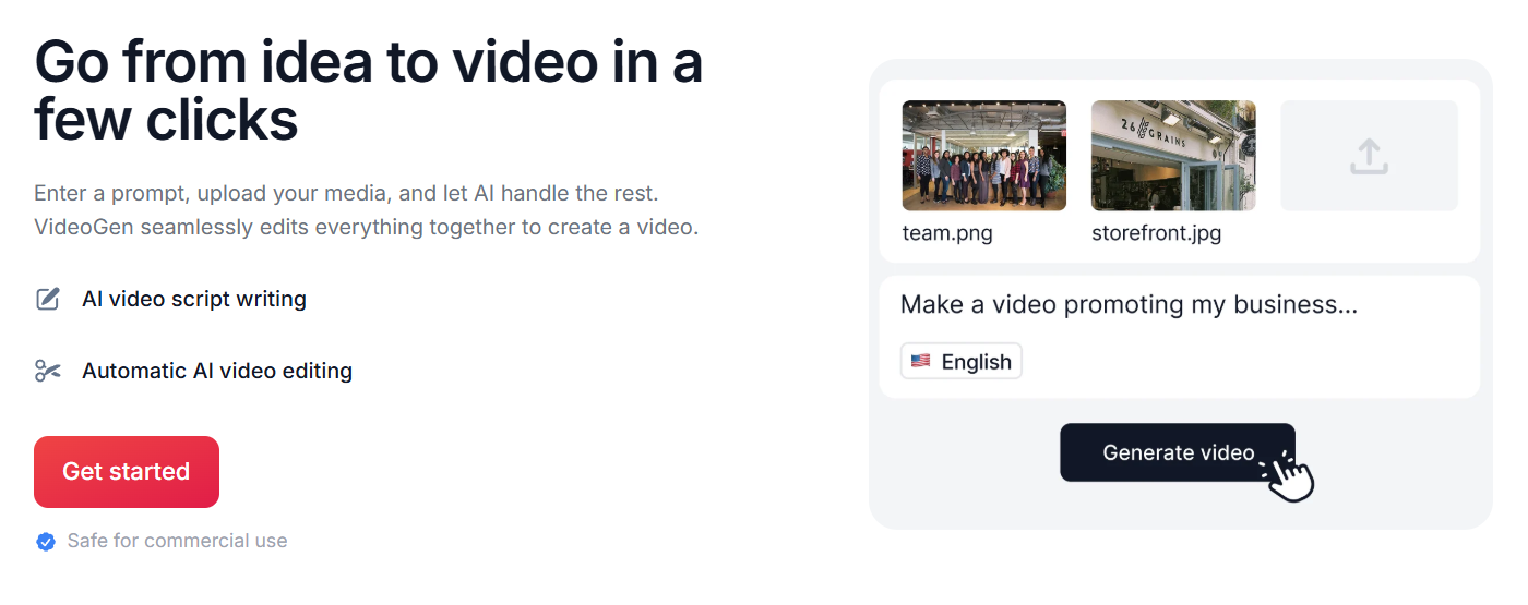 VideoGen screenshot