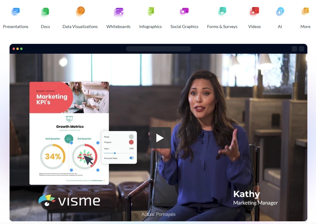Visme screenshot