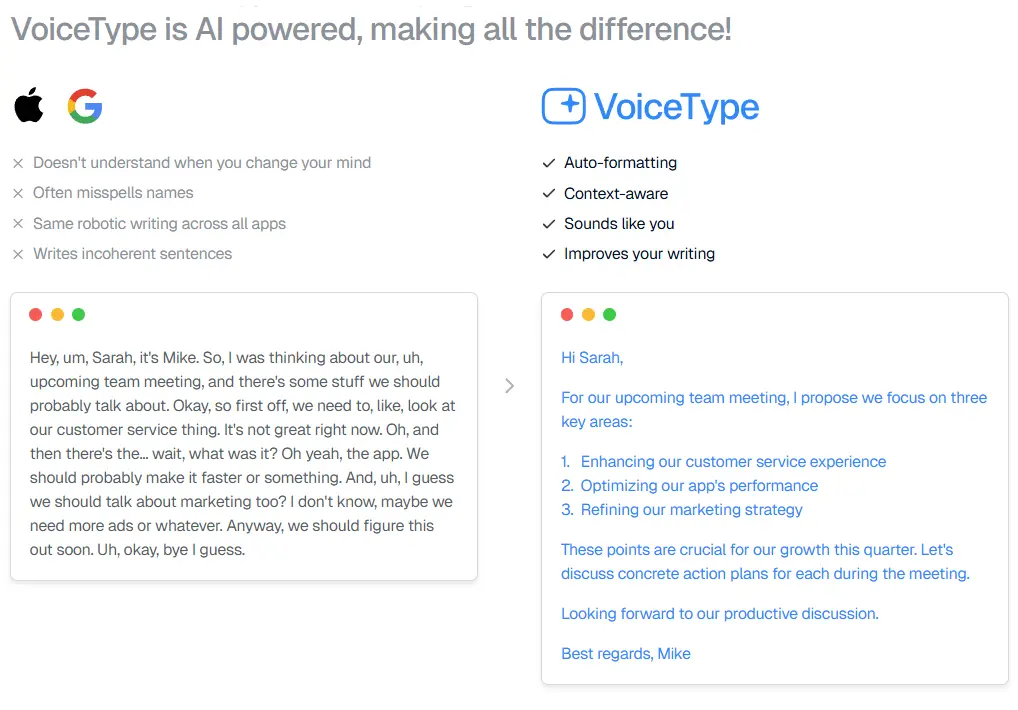 VoiceType screenshot