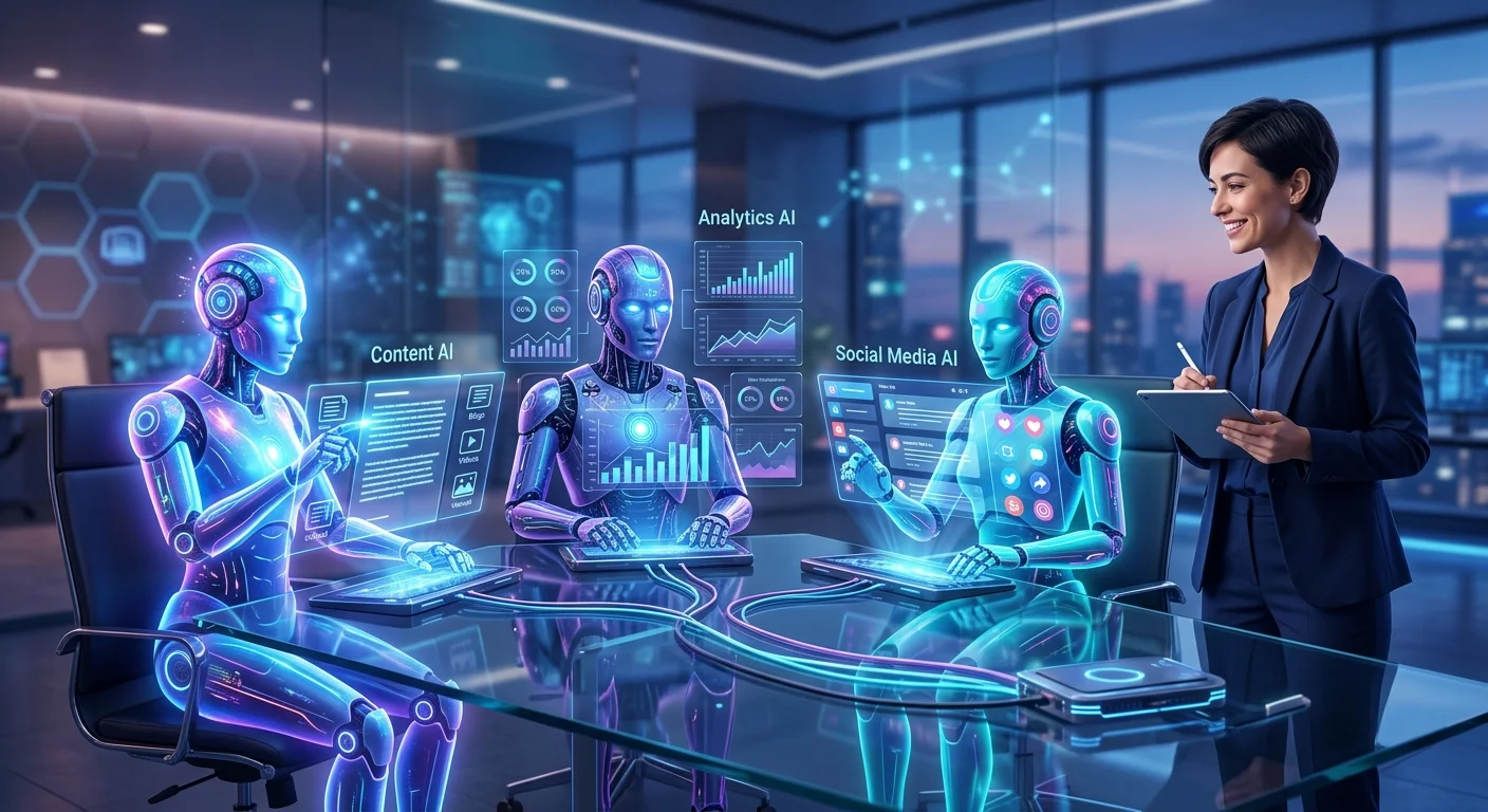 AI agents replacing a full marketing team for solopreneurs