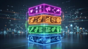 AI content marketing tools stack - research, creation, optimization, distribution